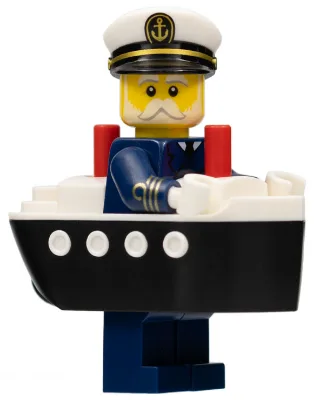 Capitaine de ferry, série 23 (Minifigurine uniquement, sans support ni accessoires)