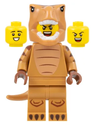 Fan de costume de T-Rex, série 24 (Minifigurine uniquement, sans support ni accessoires)