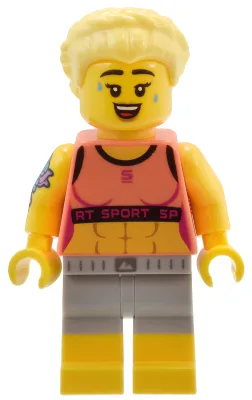 Fitness-Trainerin, Serie 25 (Nur Minifigur, ohne Ständer und Zubehör)