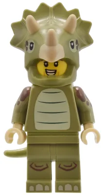 Triceratops-Kostümfan, Serie 25 (nur Minifigur, ohne Ständer und Zubehör)