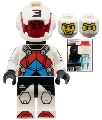 Jetpack Racer, Série 27 (Minifigurine uniquement, sans support ni accessoires)