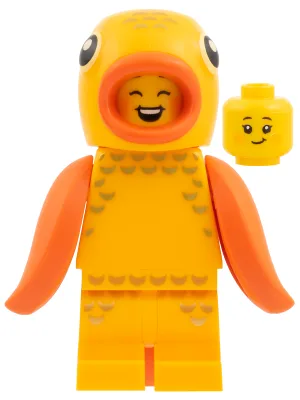 Goldfisch-Kostüm-Fan, Serie 28 (nur Minifigur, ohne Ständer und Zubehör)