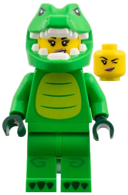 Krokodilkostüm-Fan, Serie 28 (nur Minifigur, ohne Ständer und Zubehör)