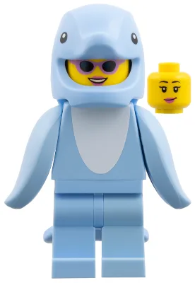 Delfinkostüm-Fan, Serie 28 (nur Minifigur, ohne Ständer und Zubehör)
