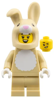 Hasenkostüm-Fan, Serie 28 (nur Minifigur, ohne Ständer und Zubehör)