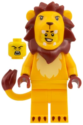 Löwenkostüm-Fächer, Serie 28 (nur Minifigur, ohne Ständer und Zubehör)