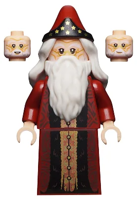 Directeur Albus Dumbledore, Harry Potter, Série 2 (Minifigurine uniquement, sans socle ni accessoires)