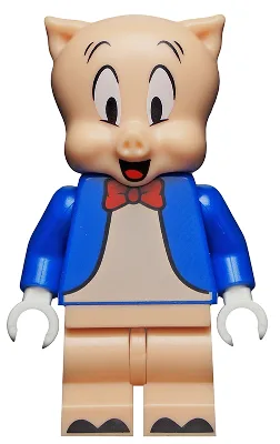 Porky Pig, Looney Tunes (Minifigurine uniquement, sans support ni accessoires)