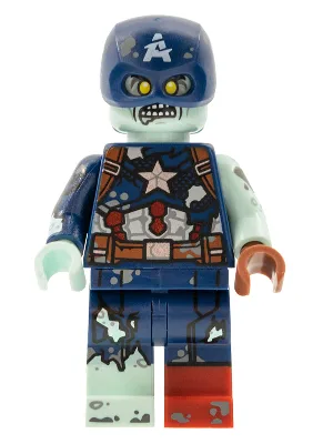 Captain America zombie, Marvel Studios, Série 1 (Minifigurine uniquement, sans support ni accessoires)
