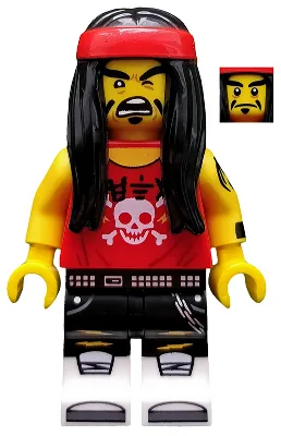 Rockeur Gong & Guitare, Le film LEGO Ninjago (Minifigurine uniquement, sans support ni accessoires)