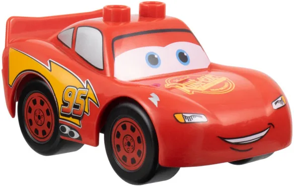 Duplo Lightning McQueen – Rostfreie Motorhaube, Glatte Reifen