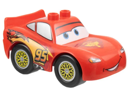 Duplo Flash McQueen - Capot Piston Cup, roues jaunes