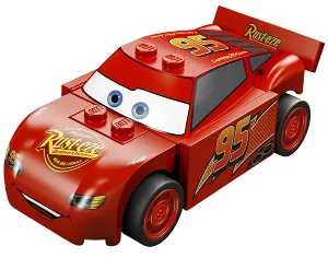 Flash McQueen - Capot Rust-eze, côtés rouges