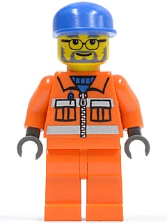 Sanitärtechniker 3 – Orange Beine, Brille und Bart