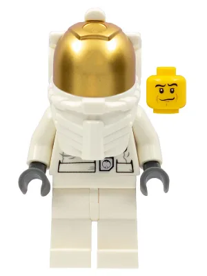 Astronaut, weiße Beine, Unterwasserhelm, Visier