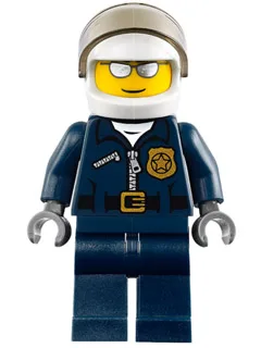 Police - City Motorcycle Officer, Silver Sunglasses