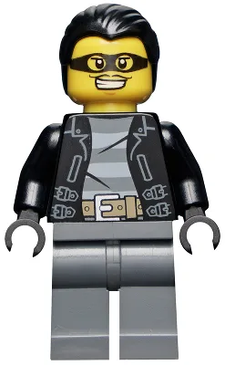 Police - City Bandit Male, Black Hair, Mask