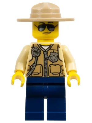 Swamp Police - Officer, Vest, Dark Tan Hat, Sunglasses