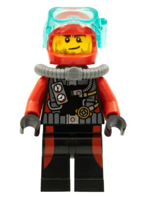 Scuba Diver, Male without Flippers