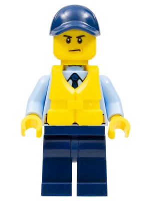 Police - City Officer, Life Jacket, Scowl