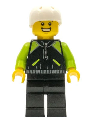 Cyclist - Lime and Black Jacket