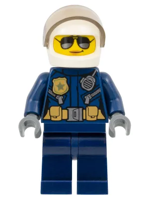 Police - City Helicopter Pilot Female, Silver Sunglasses