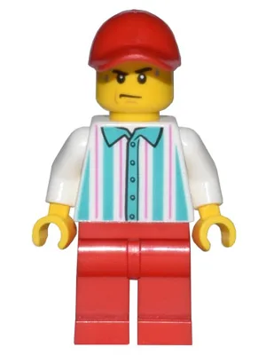 Hot Dog Vendor - Red Legs and Cap, Sweat Drops