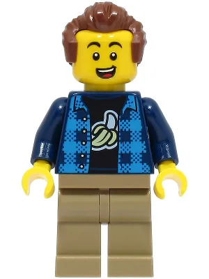 Stuntz Spectator - Male, Dark Blue and Dark Azure Jacket, Dark Tan Legs, Reddish Brown Hair