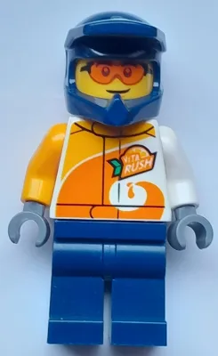Quad Driver - Male, 'ViTA RUSH' Uniform, Dark Blue Legs, Dark Blue Helmet, Safety Glasses