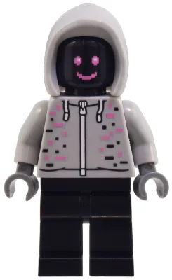 Robot World DJ - Light Bluish Gray Hoodie, Black Legs