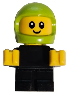 Driver Junior - Black Body, Lime Helmet (Game Car Racer)