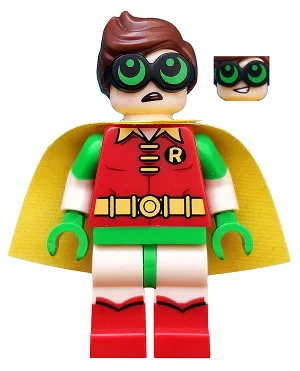 Robin - Green Glasses, Smile / Worried Pattern