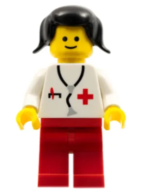 Dokter - Stethoscoop, Rode Benen, Zwarte Vlechtjes (Heruitgave)