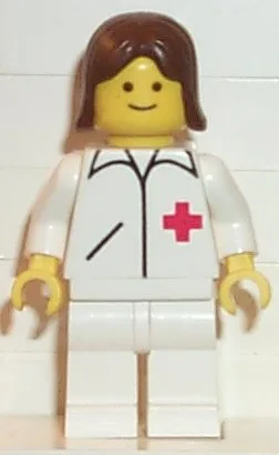 Dokter - Rechte lijn, witte benen, bruin vrouwenhaar