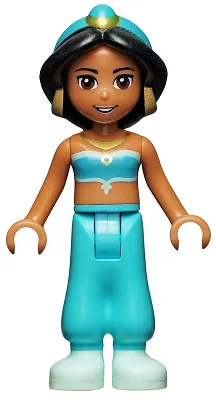 Jasmine - Plain Top and Trousers, Light Aqua Shoes