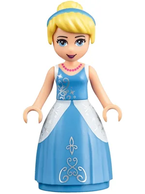 Cinderella - Medium Blue Ball Gown, Bright Light Yellow Hair
