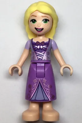 Rapunzel - Mini Doll, Metallic Pink Laced Dress