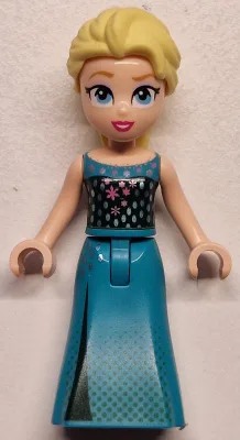 Elsa - Dark Turquoise Dress and Dark Green Halter Top