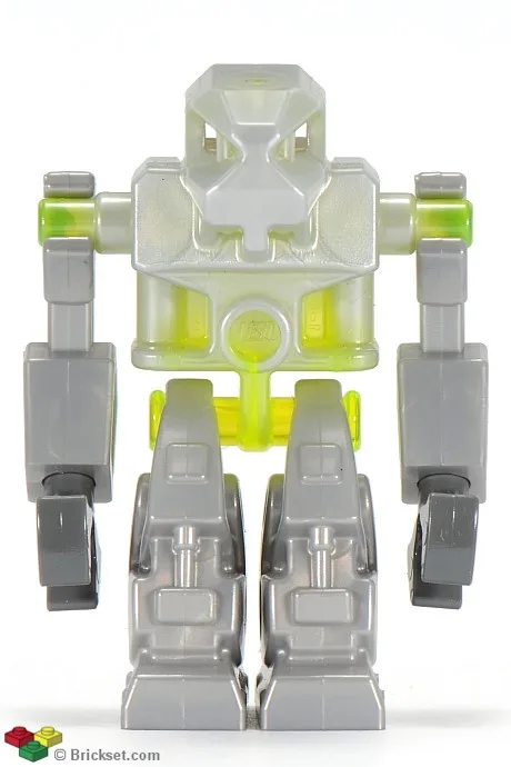 Devastator – Transparenter neongrüner Torso, rote Augen