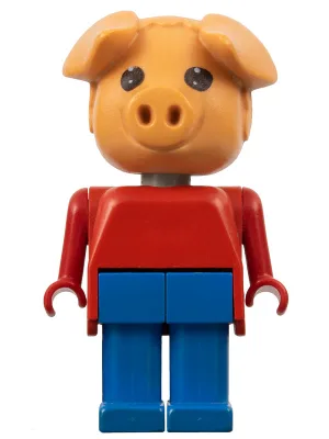 Fabuland Varken - Peter Pig, Blauwe Poten, Rode Top