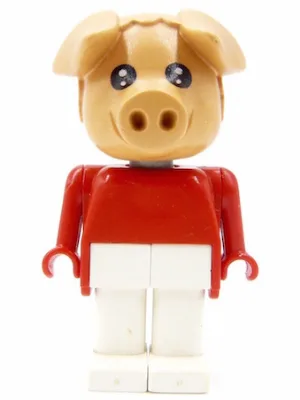 Cochon Fabuland - Pierre Cochon, Pattes Blanches, Toupet Rouge (Joueur de Tuba)