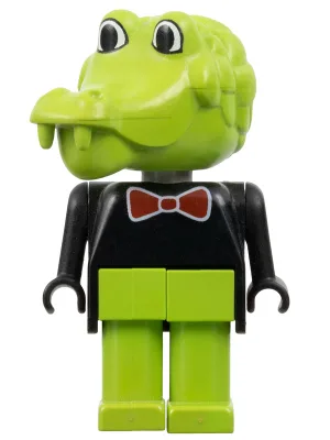Fabuland Crocodile - Clive Crocodile, Red Bow Tie