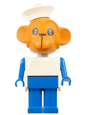 Fabuland Monkey – Monkey Mate, Brown Head, White Sailor Hat