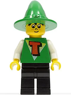 Freestyle Timmy met zwarte benen en groene tovenaars-/heksenhoed