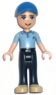 Friends Andrew - Dark Blue Trousers, Medium Blue Polo Shirt, Blue Cap