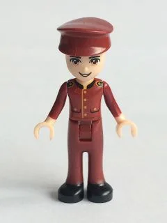 Friends Nate - Dark Red Hotel Boy Uniform