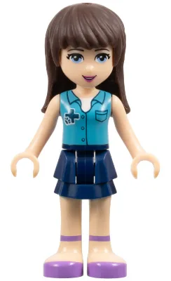 Friends Sophie - Dark Blue Skirt, Medium Blue Blouse