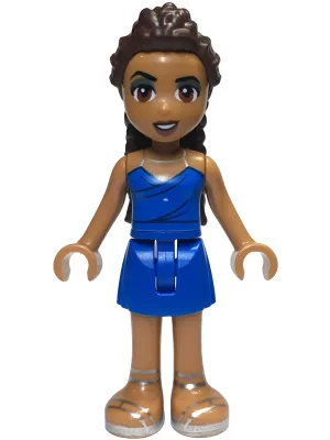 Friends Andrea (Adult) - Blue Halter Dress with Silver Straps