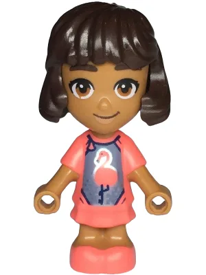Friends Alba - Micro Doll, Coral Dress