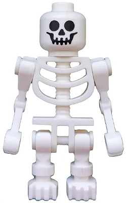 Skelet, torso uit het fantasietijdperk met standaard schedel, gebogen mechanische armen